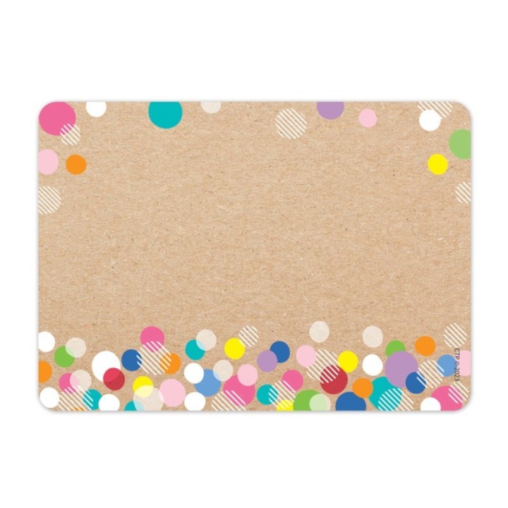 Creative Teaching Press® Krafty Pop Colorful Kraft Bubbles Labels, 2-1/2" x 3-1/2", Pack of 36