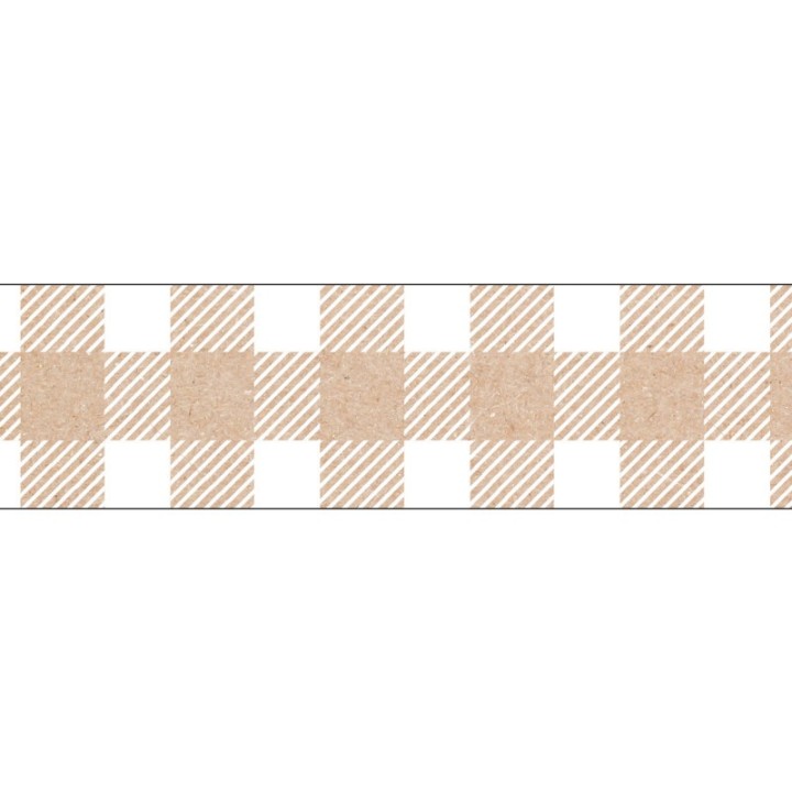 Creative Teaching Press® Krafty Pop Kraft Buffalo Check EZ Border, 48 Feet