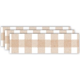 Creative Teaching Press® Krafty Pop Kraft Buffalo Check EZ Border, 48 Feet Per Pack, 3 Packs