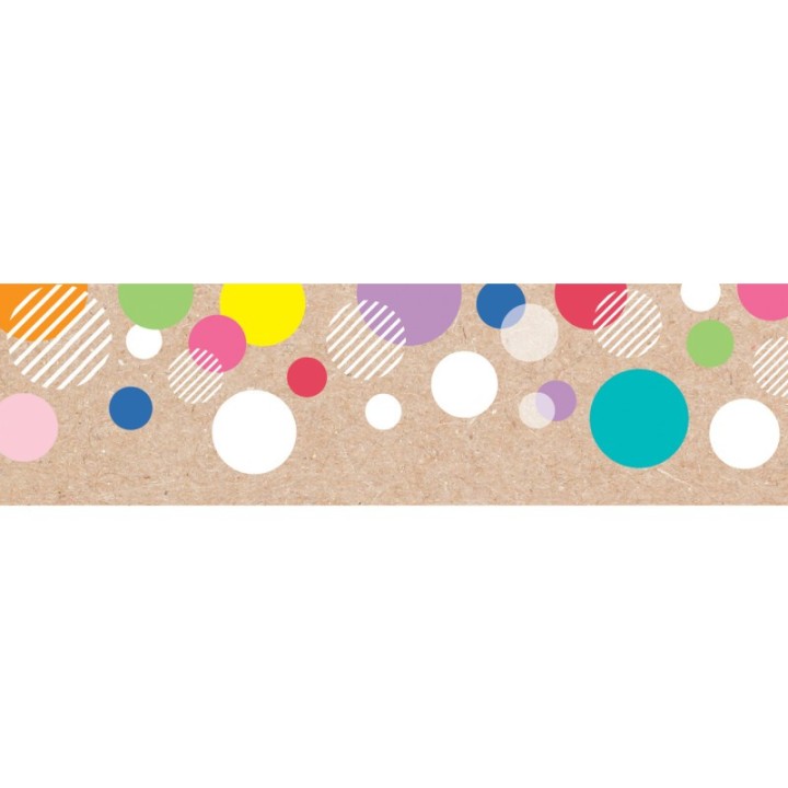 Creative Teaching Press® Krafty Pop Colorful Kraft Bubbles EZ Border, 48 Feet