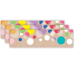 Creative Teaching Press® Krafty Pop Colorful Kraft Bubbles EZ Border, 48 Feet Per Pack, 3 Packs