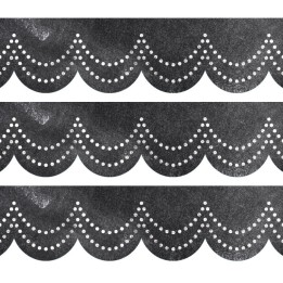 Creative Teaching Press® Chalk It Up! Dotted Scallops EZ Border, 48 Feet Per Pack, 3 Packs