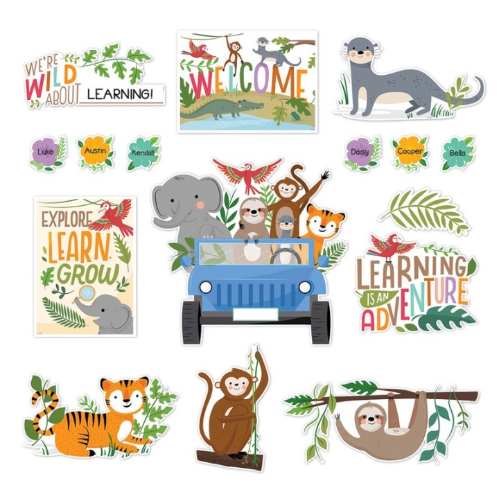 Creative Teaching Press® Jungle Friends Bulletin Board Set, 48 Pieces