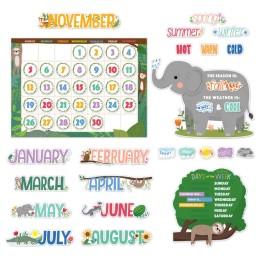 Creative Teaching Press® Jungle Friends Calendar Set Bulletin Board, 67 Pieces