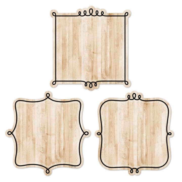 Creative Teaching Press® Core Decor Loop-de-Loop on Wood 6" Designer Cut-Outs, Pack of 36