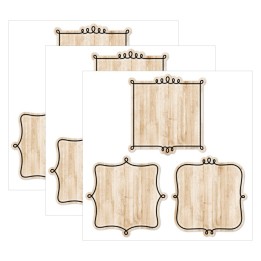 Creative Teaching Press® Core Decor Loop-de-Loop on Wood 6" Designer Cut-Outs, 36 Per Pack, 3 Packs