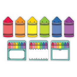 Creative Teaching Press® Core Decor Doodle Crayons 6" Designer Cut-Outs, Pack of 54