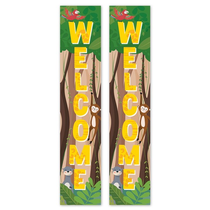 Creative Teaching Press® Jungle Friends Welcome Banner, 8"W x 39"H, Pack of 2
