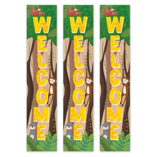 Creative Teaching Press® Jungle Friends Welcome Banner, 8"W x 39"H, Pack of 3