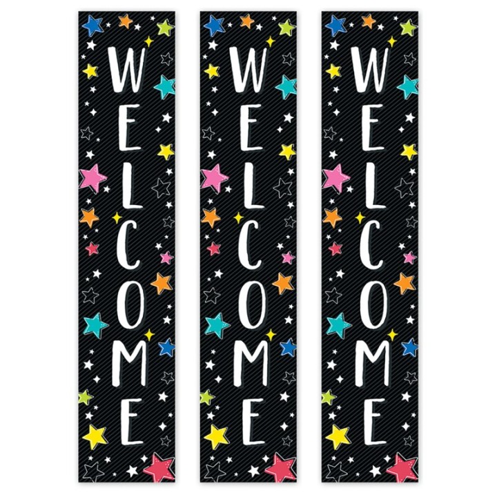 Creative Teaching Press® Star Bright Welcome Banner, 8" x 39", Pack of 3