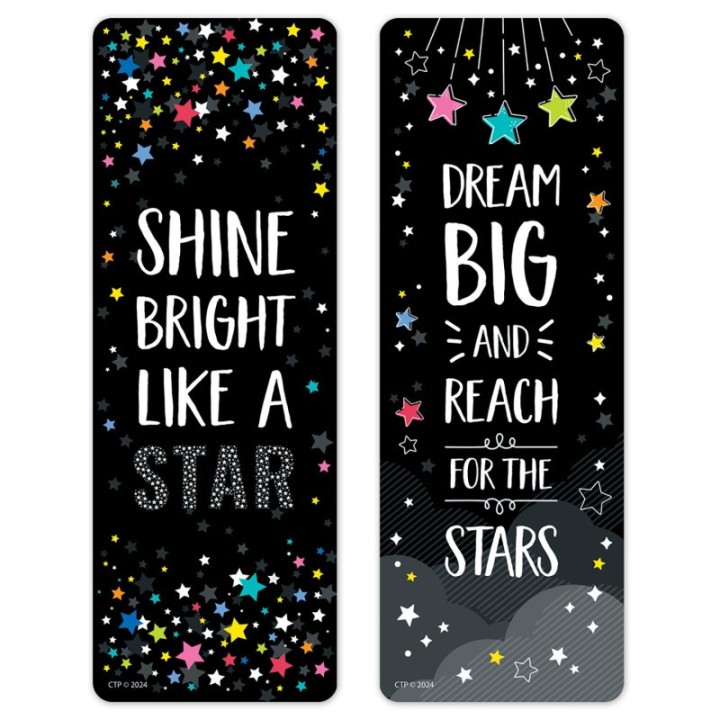 Creative Teaching Press® Star Bright Positive Mindset Bookmark, 30 Per Pack, 6 Packs