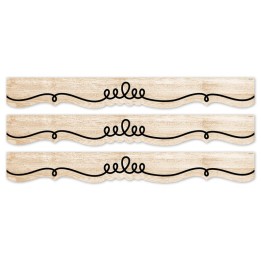 Creative Teaching Press® Core Decor Loop-de-Doodle on Wood EZ Border, 48 Feet Per Pack, 3 Packs