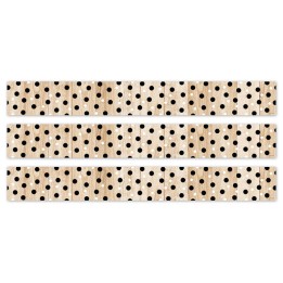 Creative Teaching Press® Core Decor Polka Dots on Wood EZ Border, 48 Feet Per Pack, 3 Packs