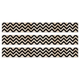 Creative Teaching Press® Core Decor Black and Wood Chevron EZ Border, 48 Feet Per Pack, 3 Packs