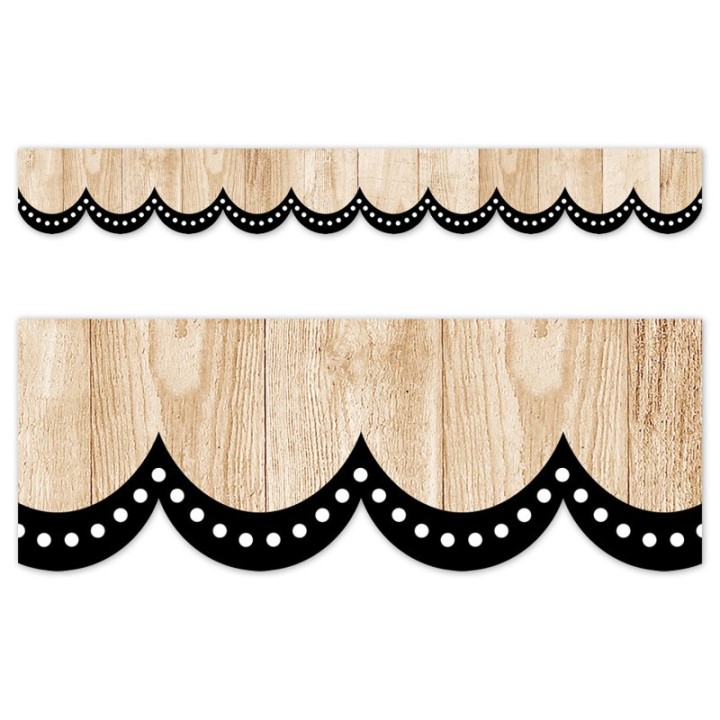 Creative Teaching Press® Core Decor Dotted Scallops on Wood EZ Border, 48 Feet