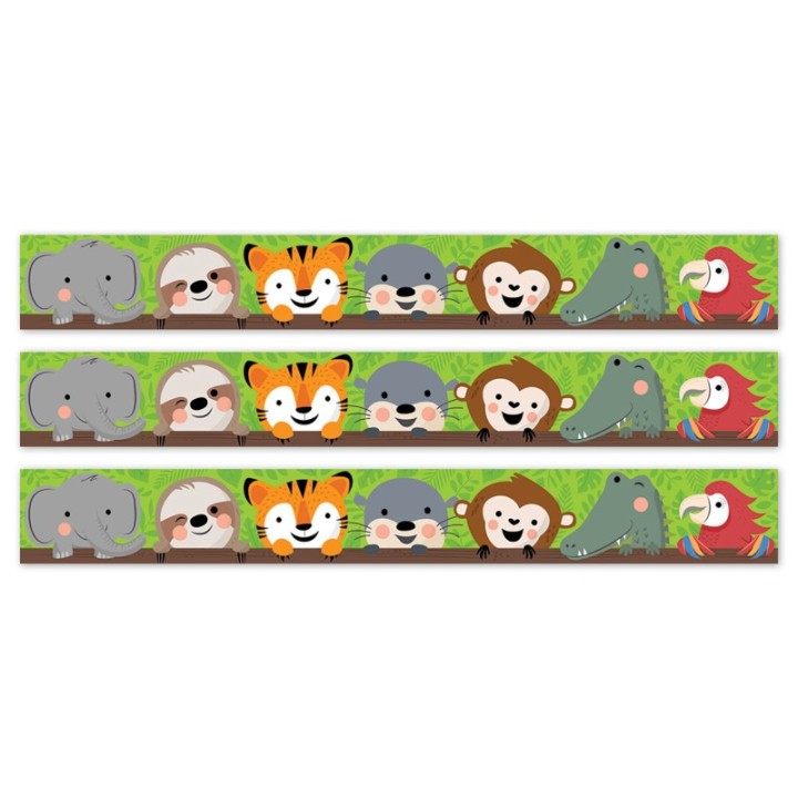 Creative Teaching Press® Jungle Friends EZ Border, 48 Feet Per Pack, 3 Packs