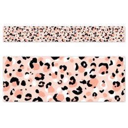 Creative Teaching Press® Jungle Friends Blush Leopard EZ Border, 48 Feet