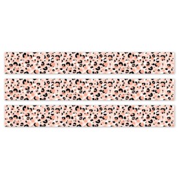 Creative Teaching Press® Jungle Friends Blush Leopard EZ Border, 48 Feet Per Pack, 3 Packs
