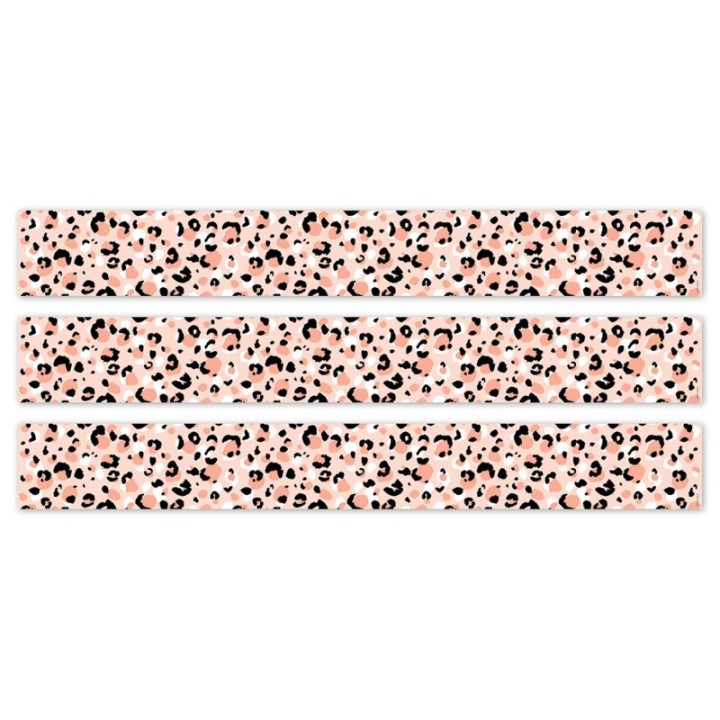 Creative Teaching Press® Jungle Friends Blush Leopard EZ Border, 48 Feet Per Pack, 3 Packs