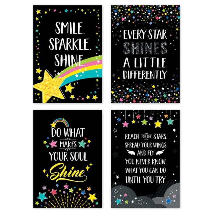 Creative Teaching Press® Star Bright Inspire U 4-Poster Pack