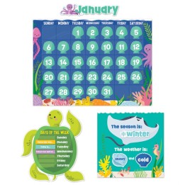 Creative Teaching Press® Sea Friends Calendar Set Bulletin Board Set, 67 Pieces