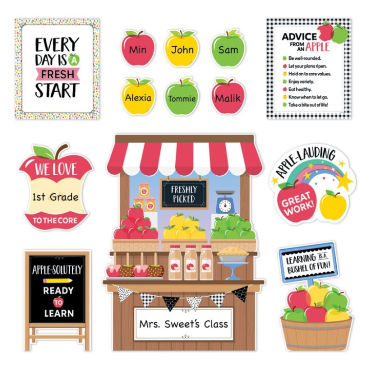 Creative Teaching Press® Apple Time Bulletin Board Set, 39 Pieces