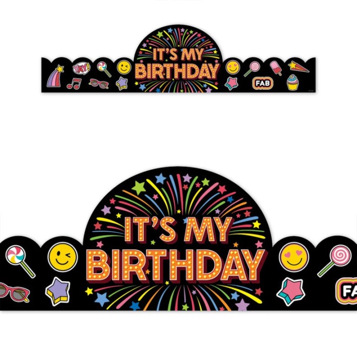 Creative Teaching Press® Core Decor Happy Birthday Crowns, Pack of 30