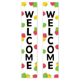 Creative Teaching Press® Apple Time Welcome 2-Sided Banner, 8" x 39", Pack of 2