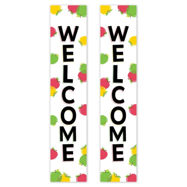 Creative Teaching Press® Apple Time Welcome 2-Sided Banner, 8" x 39", Pack of 2