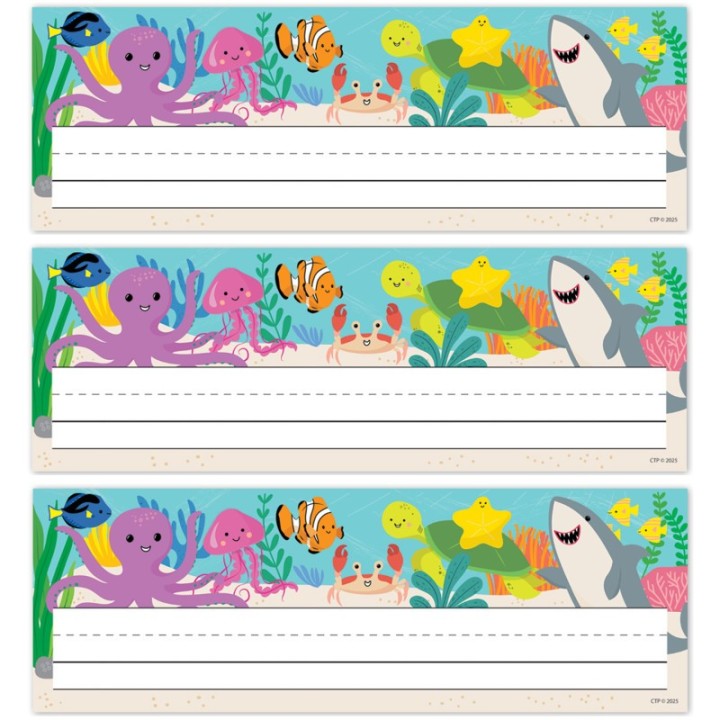 Creative Teaching Press® Sea Friends Name Plates, 36 Per Pack, 3 Packs