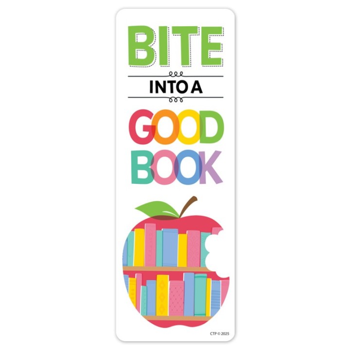 Creative Teaching Press® Apple Time Bite Into... Bookmark, Pack of 30