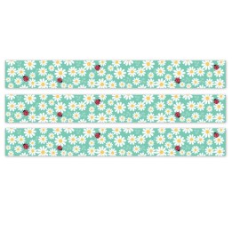 Creative Teaching Press® Core Decor Daisy Bug EZ Border, Bulletin Board Border, 48 Feet Per Pack, 3 Packs