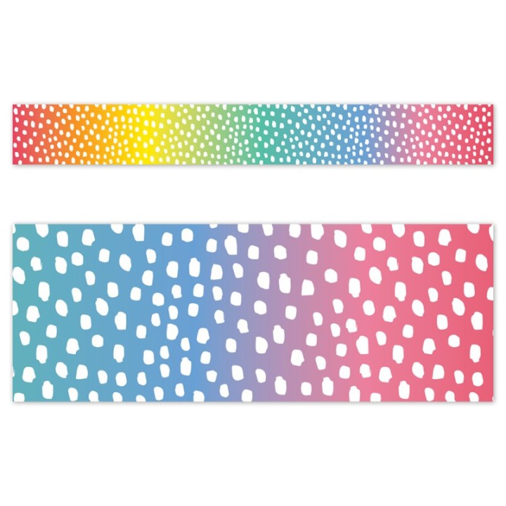 Creative Teaching Press® Core Decor Messy Dots on Rainbow EZ Border, Bulletin Board Border, 48 Feet