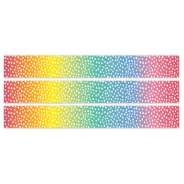 Creative Teaching Press® Core Decor Messy Dots on Rainbow EZ Border, Bulletin Board Border, 48 Feet Per Pack, 3 Packs