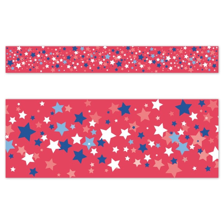 Creative Teaching Press® Core Decor Patriotic Stars EZ Border, Bulletin Board Border, 48 Feet