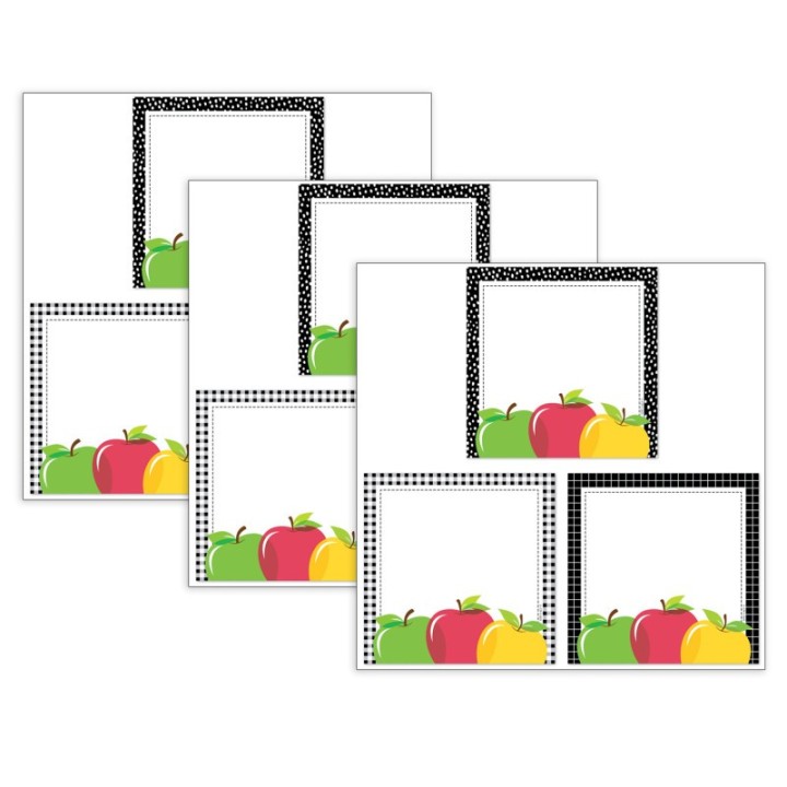 Creative Teaching Press® Apple Time Apple Cards 6" Designer Cut-Outs, 36 Per Pack, 3 Packs
