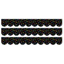 Creative Teaching Press® Core Decor Sprinkles on Black EZ Border, Bulletin Board Border, 48 Feet Per Pack, 3 Packs