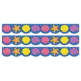 Creative Teaching Press® Sea Friends Seashells EZ Border, Bulletin Board Border, 48 Feet Per Pack, 3 Packs
