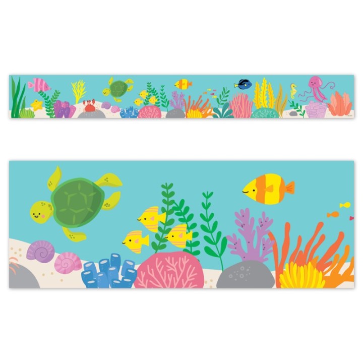 Creative Teaching Press® Sea Friends Under the Sea EZ Border, Bulletin Board Border, 48 Feet