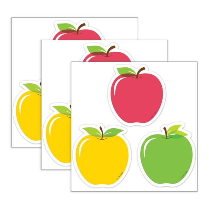 Creative Teaching Press® Apple Time Apples 3" Designer Cut-Outs, 36 Per Pack, 3 Packs