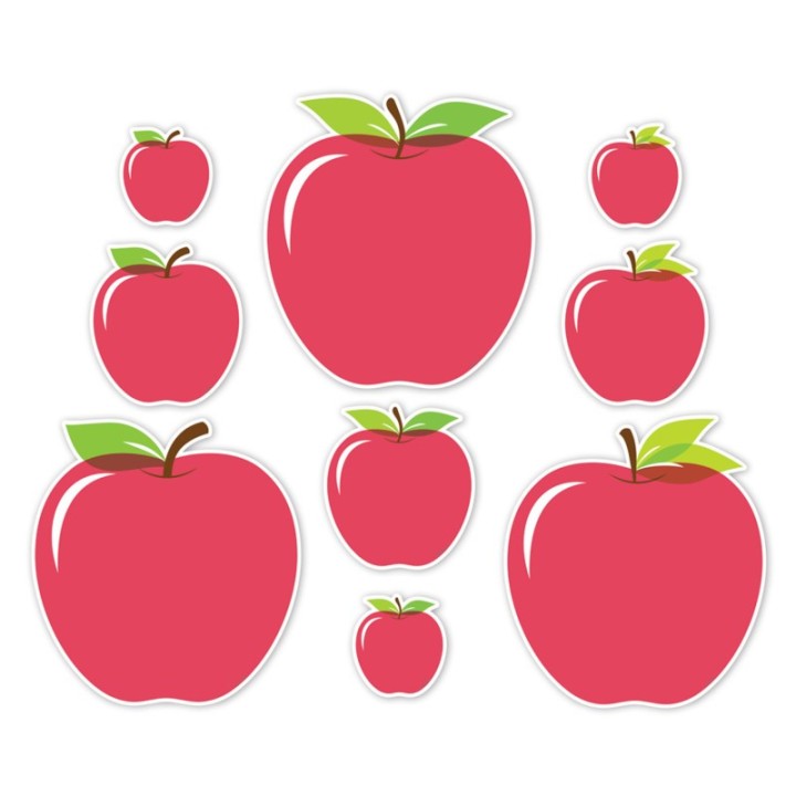 Creative Teaching Press® Apple Time Apples Designer Cut-Outs, 3 Sizes, Pack of 36