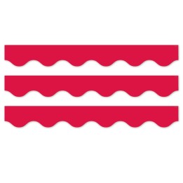 Creative Teaching Press® Core Decor Red Wavy EZ Border, Bulletin Board Border, 48 Feet Per Pack, 3 Packs
