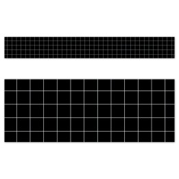 Creative Teaching Press® Core Decor Window Pane on Black EZ Border, Bulletin Board Border, 48 Feet