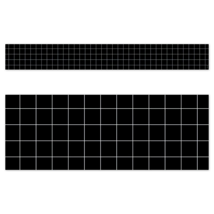 Creative Teaching Press® Core Decor Window Pane on Black EZ Border, Bulletin Board Border, 48 Feet