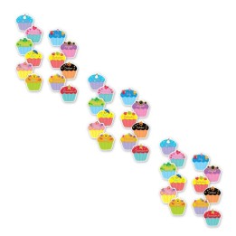 Creative Teaching Press® Month Cupcakes 6" Designer Cut-Outs, 36 Per Pack, 3 Packs