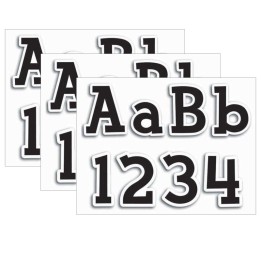 Creative Teaching Press® Fancy Black 4" Designer Letters, 210 Per Pack, 3 Packs