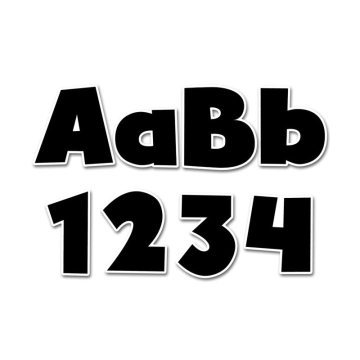 Creative Teaching Press® Bold Black 4" Designer Letters, 199 Pieces