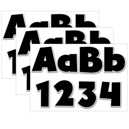 Creative Teaching Press® Bold Black 4" Designer Letters, 199 Per Pack, 3 Packs
