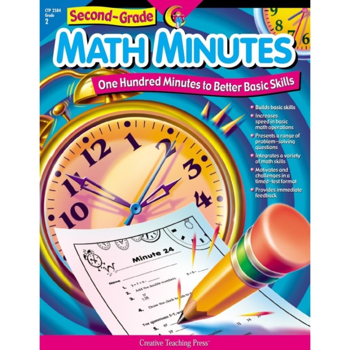 Creative Teaching Press® Math Minutes Book, Grade 2