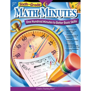 Creative Teaching Press® Math Minutes Book, Grade 6